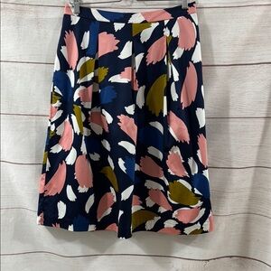 NEW Women's Floral pink and blue A-Line Midi Skirt size 10 from Boden